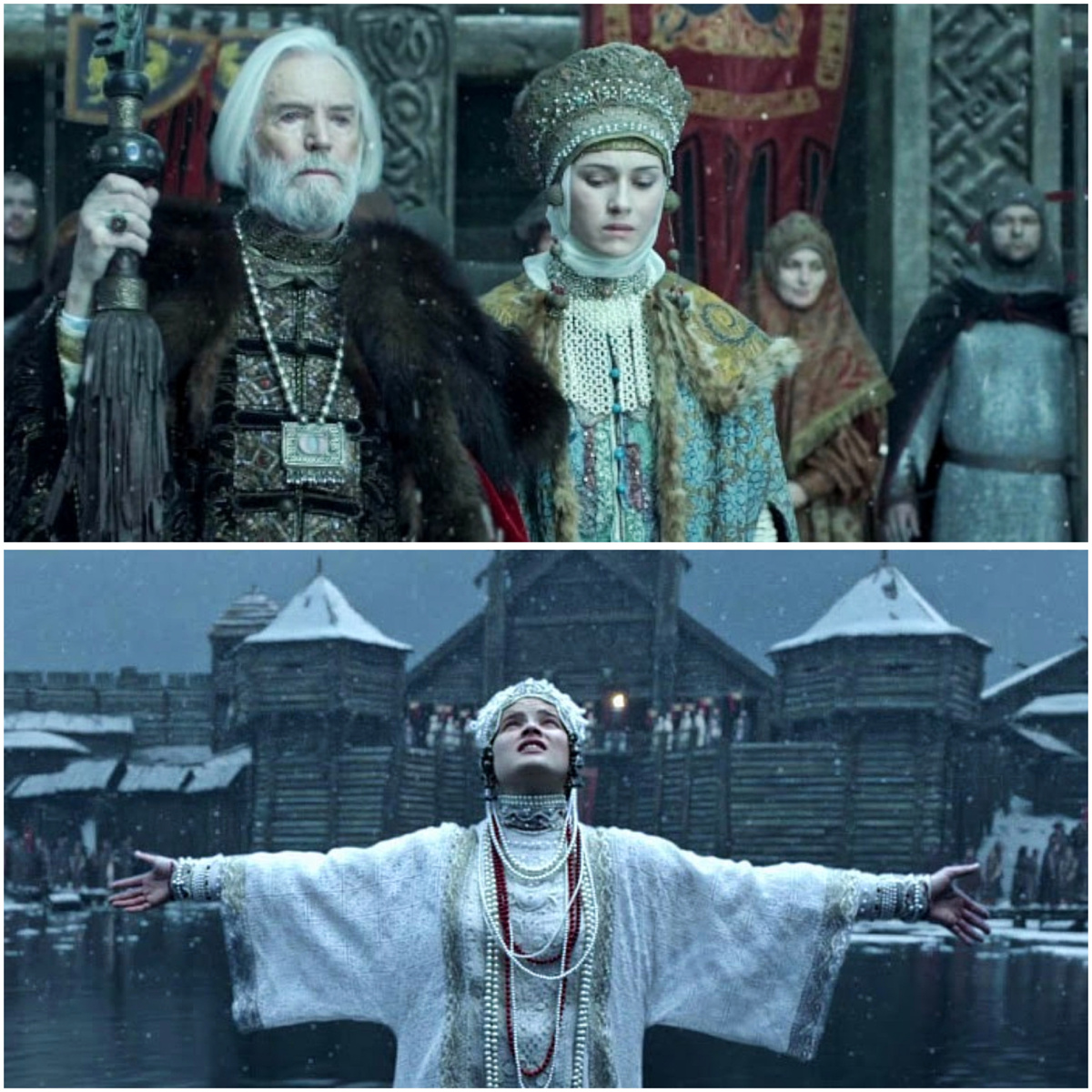 Действие происходит в древней Руси, в далекие языческие времена (коллаж автора, стоп-кадры) 