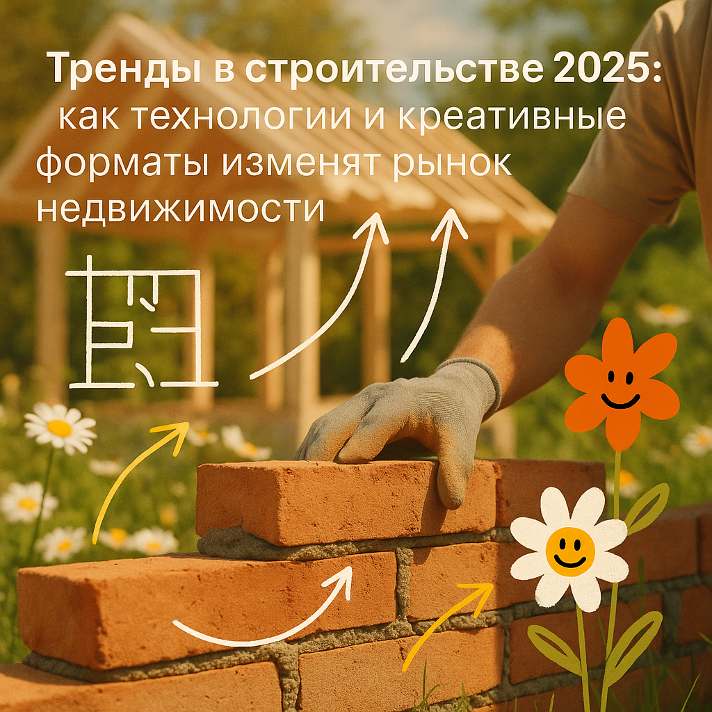    Тренды в строительстве 2025: как технологии и креативные форматы изменят рынок недвижимости