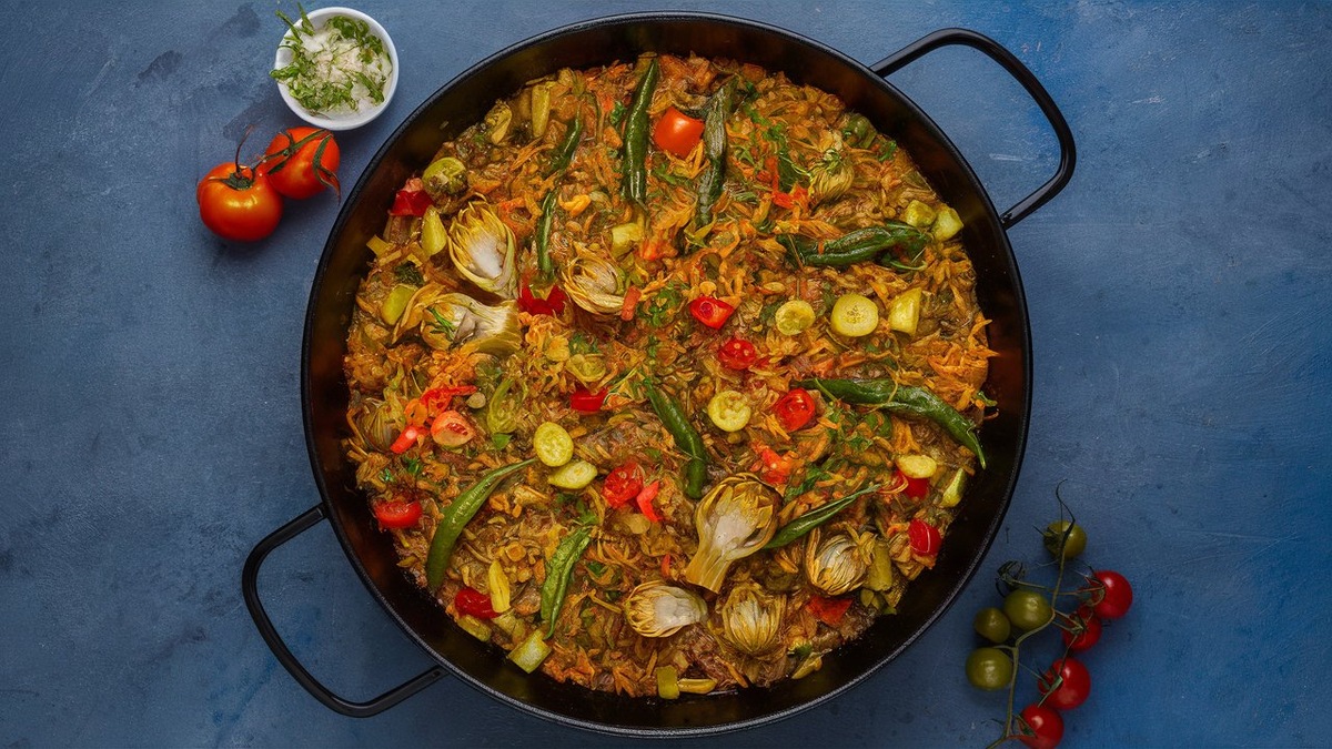 Паэлья на сковороде: рецепт