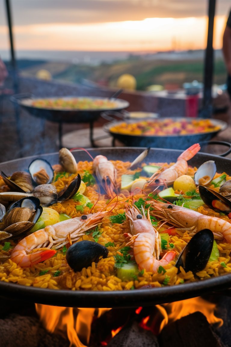 Паэлья: рецепт классический с морепродуктами 