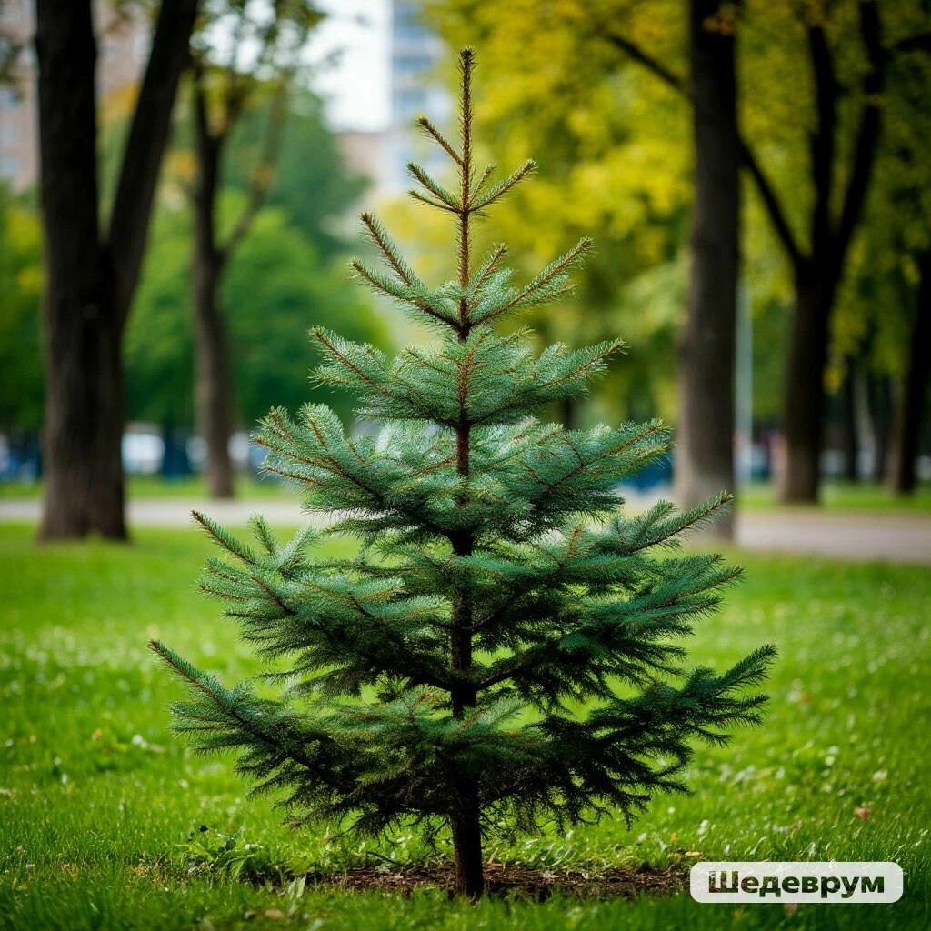 Ёлочка в городском парке (ии) 