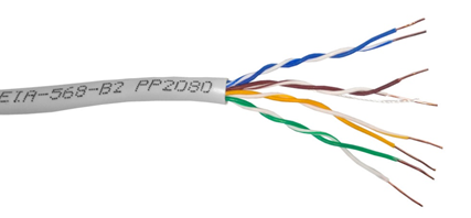 Кабель UTP4 cat.5е, одножильный, 305м, Cu, Проходит Fluke тест, серый, NETKO Optima Bronze