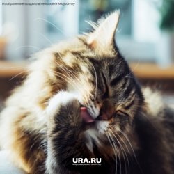     Кошачья чистоплотность помогала им выживать в дикой природе, отметил ветеринар URA.RU