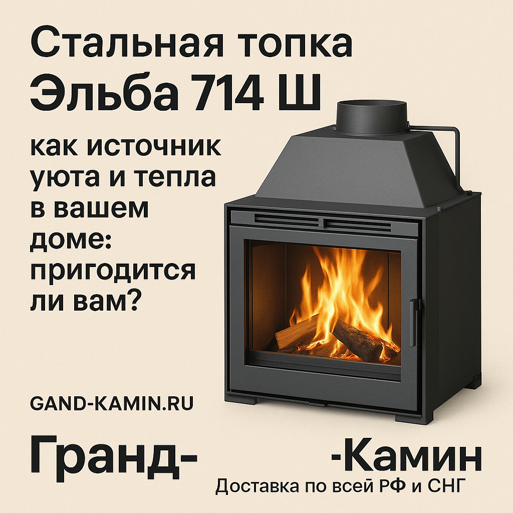    Стальная топка Эльба 714 Ш как источник уюта и тепла в вашем доме: пригодится ли вам? Kamin