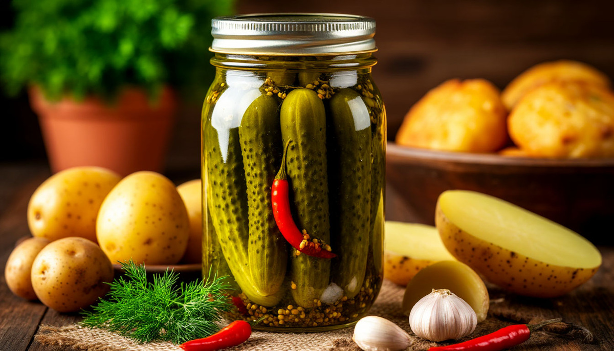 Огурчики, да с картошечкой.. ммм..