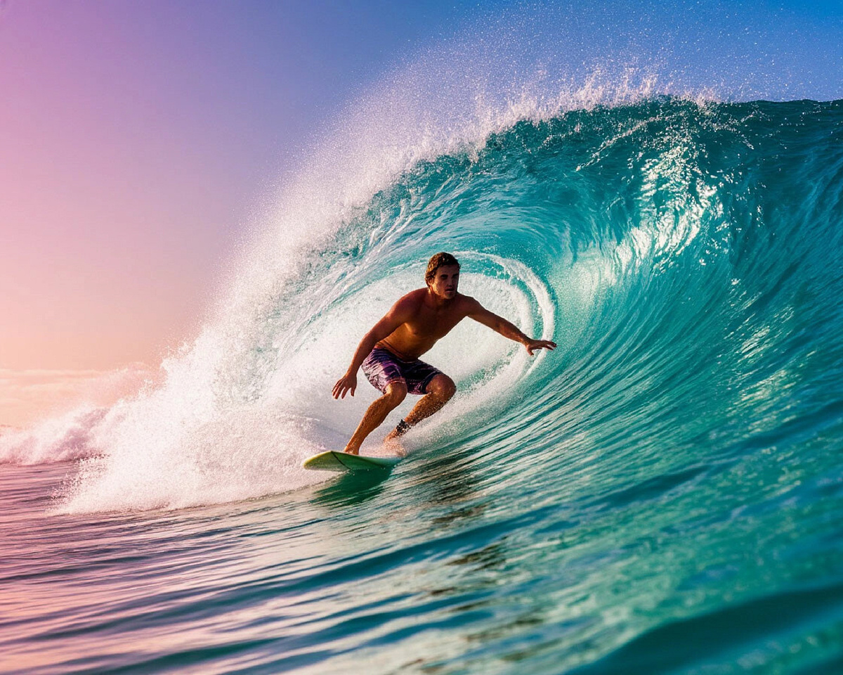 Поймай волну своих эмоций.