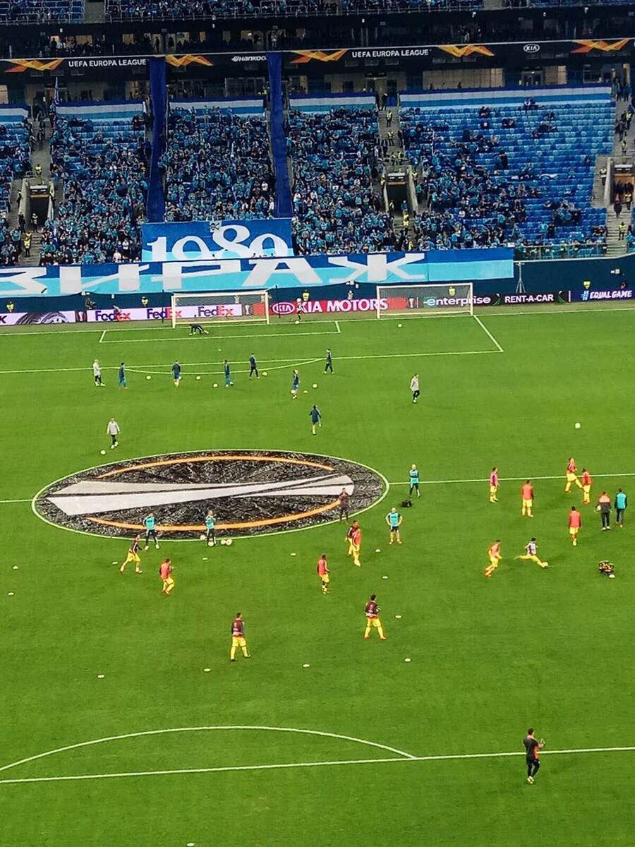 Были времена, когда «Зенит» играл в еврокубках… Фото автора