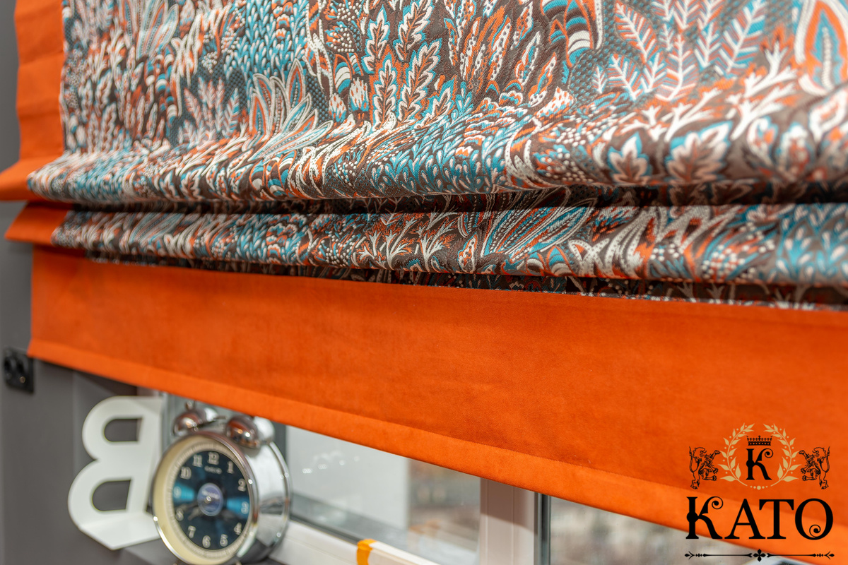 Римская штора в комната 