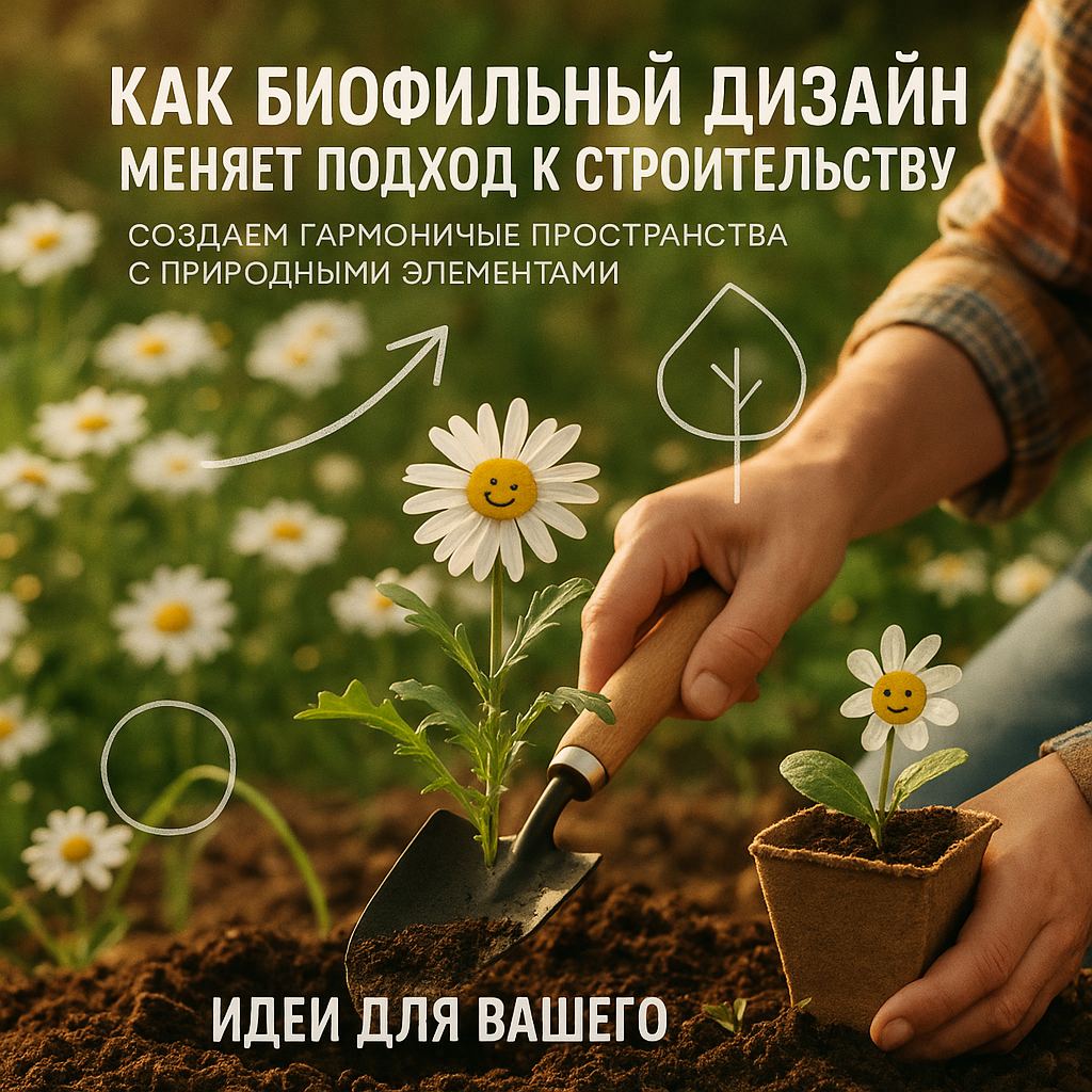    Как биофильный дизайн меняет подход к строительству: создаем гармоничные пространства с природными элементами