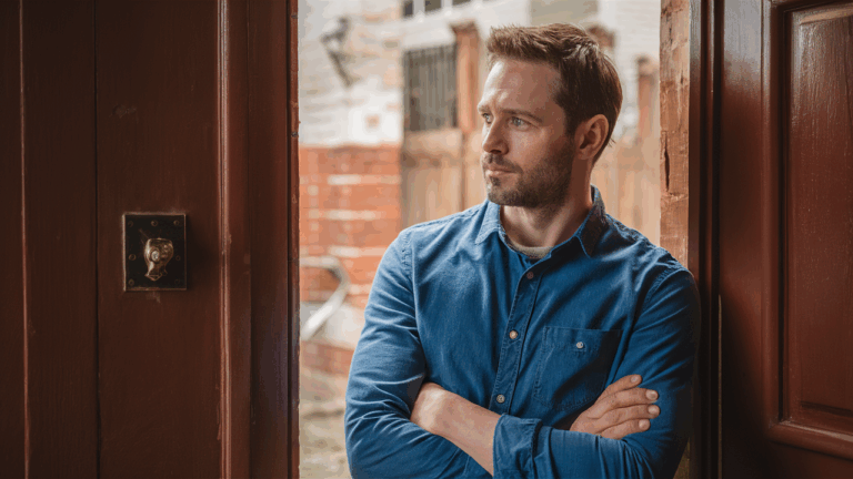    Вещи мужа в чемодане у входной двери Зоя Терновая