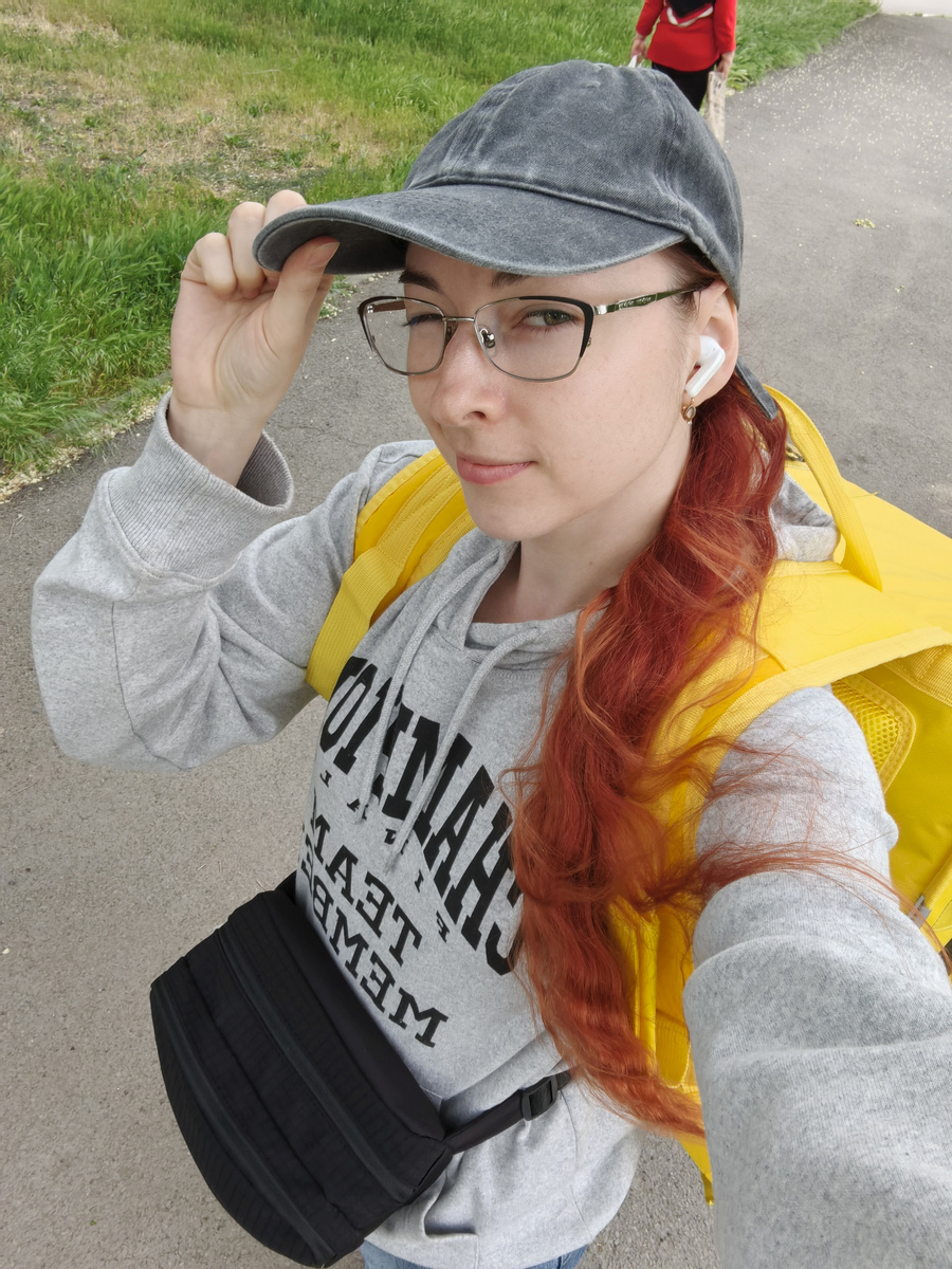 Ольга Грин, Яндекс Еда, курьер, доставка. 