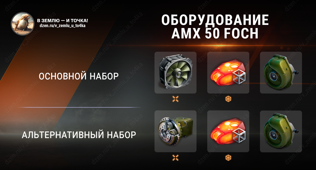 Оборудование для AMX 50 Foch (World of Tanks / Мир танков)
