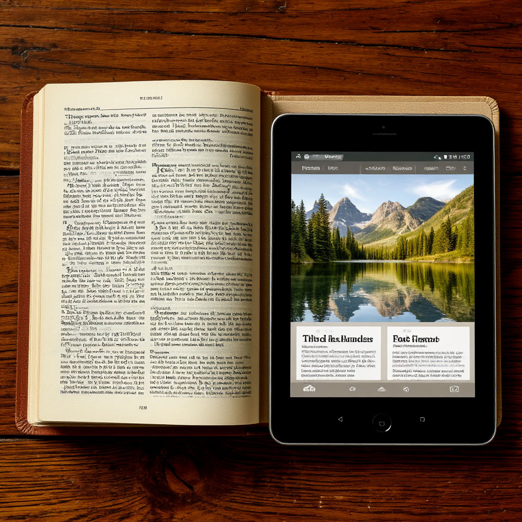 Изображение сгенерировано нейросетью - книга или планшет?