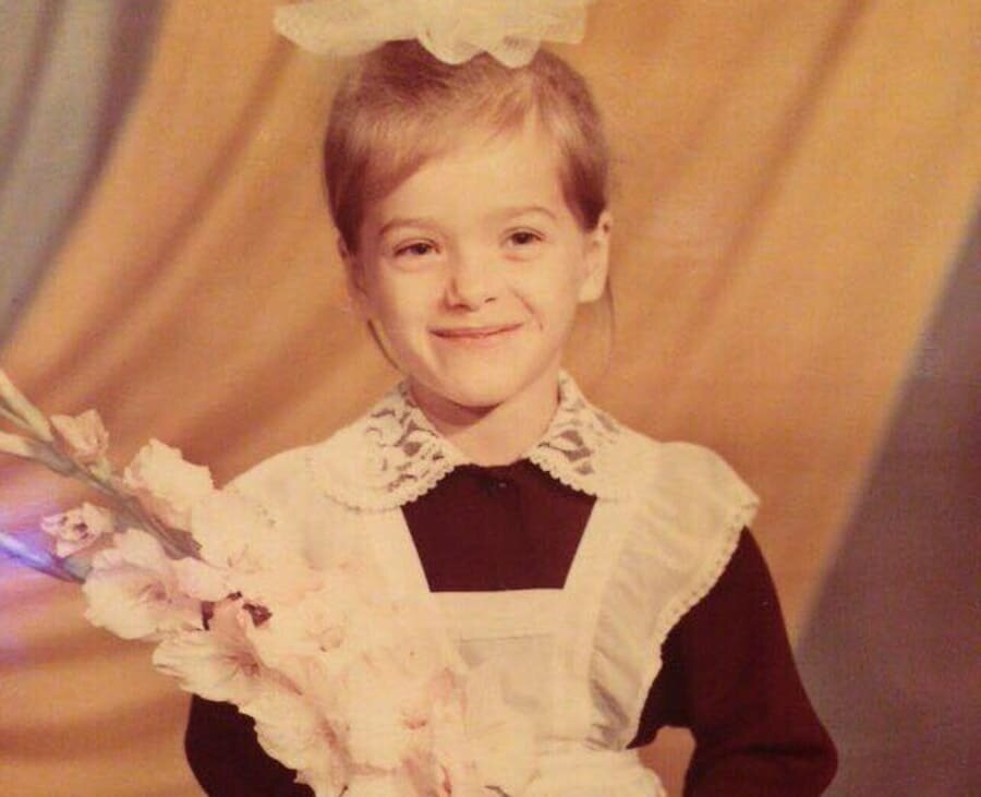 Елена Темникова в детстве