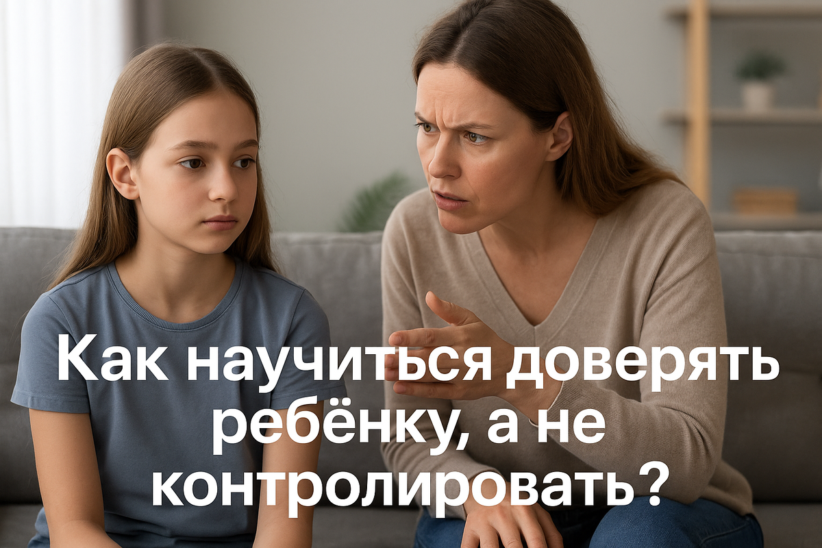 Как научиться доверять ребёнку, а не контролировать?