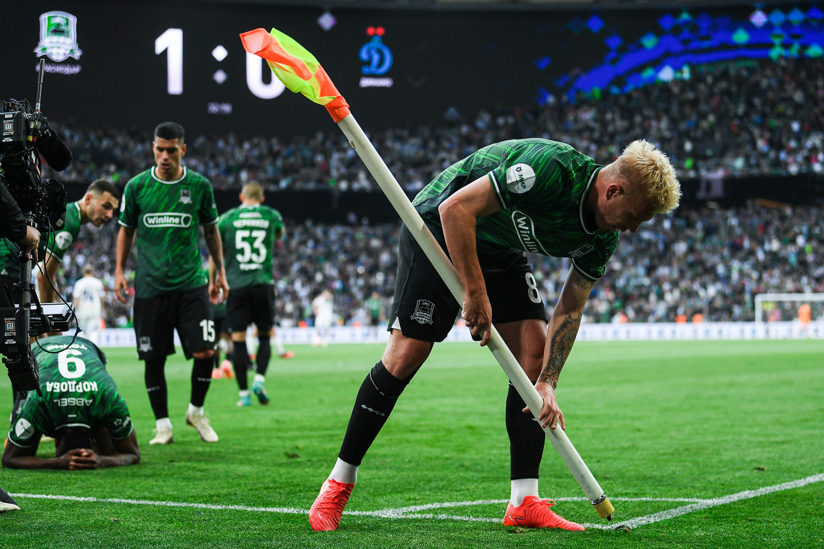 30 тур сезона 2023/2024. Краснодар побеждат Динамо в последнем туре 1:0.