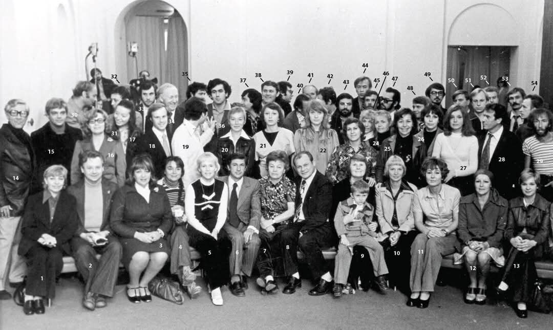 Коллектив театра "Современник", 1975 г., Фото из архива театра