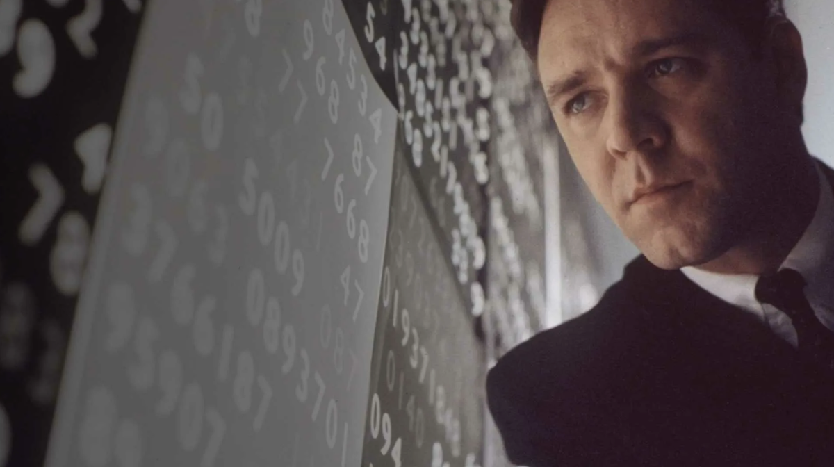 кадр из фильма «Игры разума» (A Beautiful Mind, 2001)