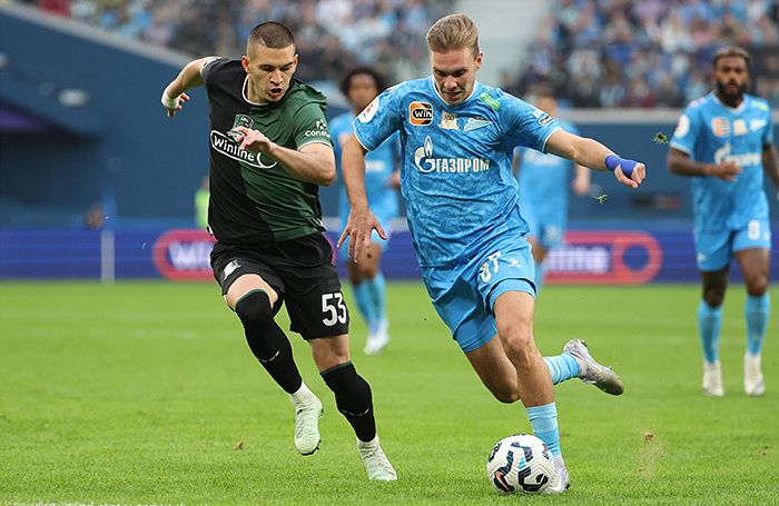     «Зенит» (Санкт-Петербург) — «Краснодар» (Краснодар). Архивное фото. Петр Ковалев/ТАСС
