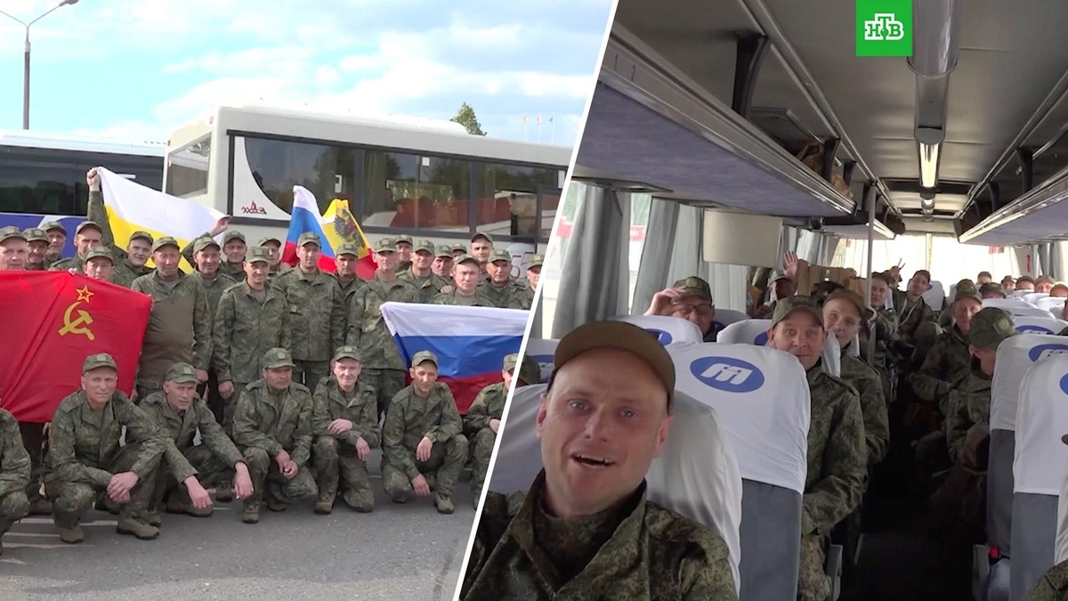    «Слава России!»: видео с освобожденными из украинского плена военными