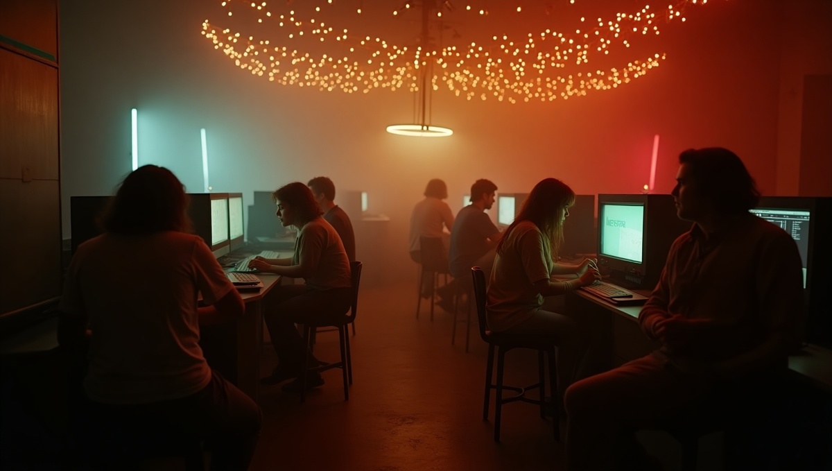 Сетевая Коммуна: Общий взгляд на "цифровую коммуну" или кибер-клуб, где хиппи собираются вокруг терминалов.