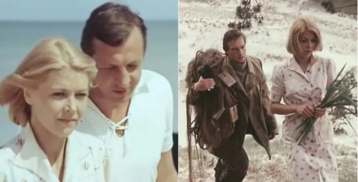 Кадры из фильма: Озолиня с Ромуальдасом Романаyскасом (слева) и с Юозасом Kиселюсом