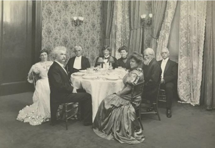 Марк Твен в ресторане Дельмонико