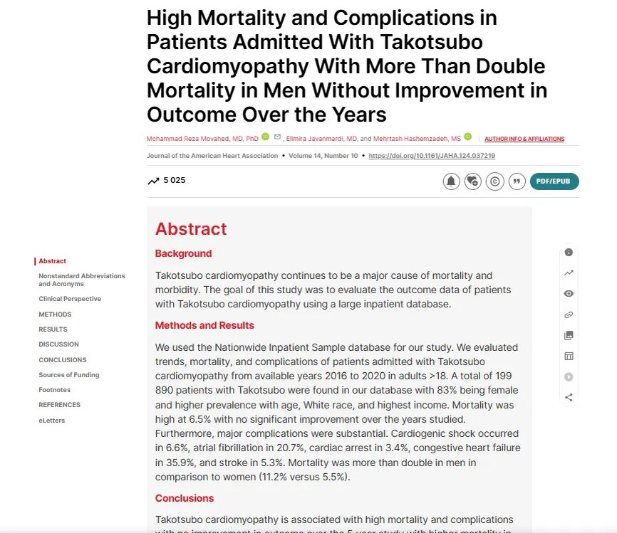    Фото: страница сайта ahajournals.org