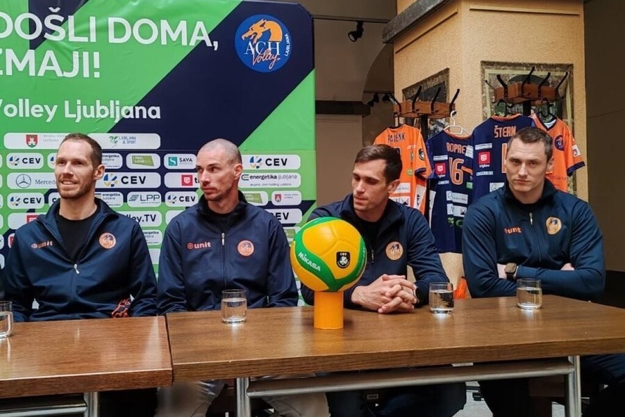    Новички «Любляны» Урнаут, Пайенк, Ропрет, Штерн / фото: cev.lu