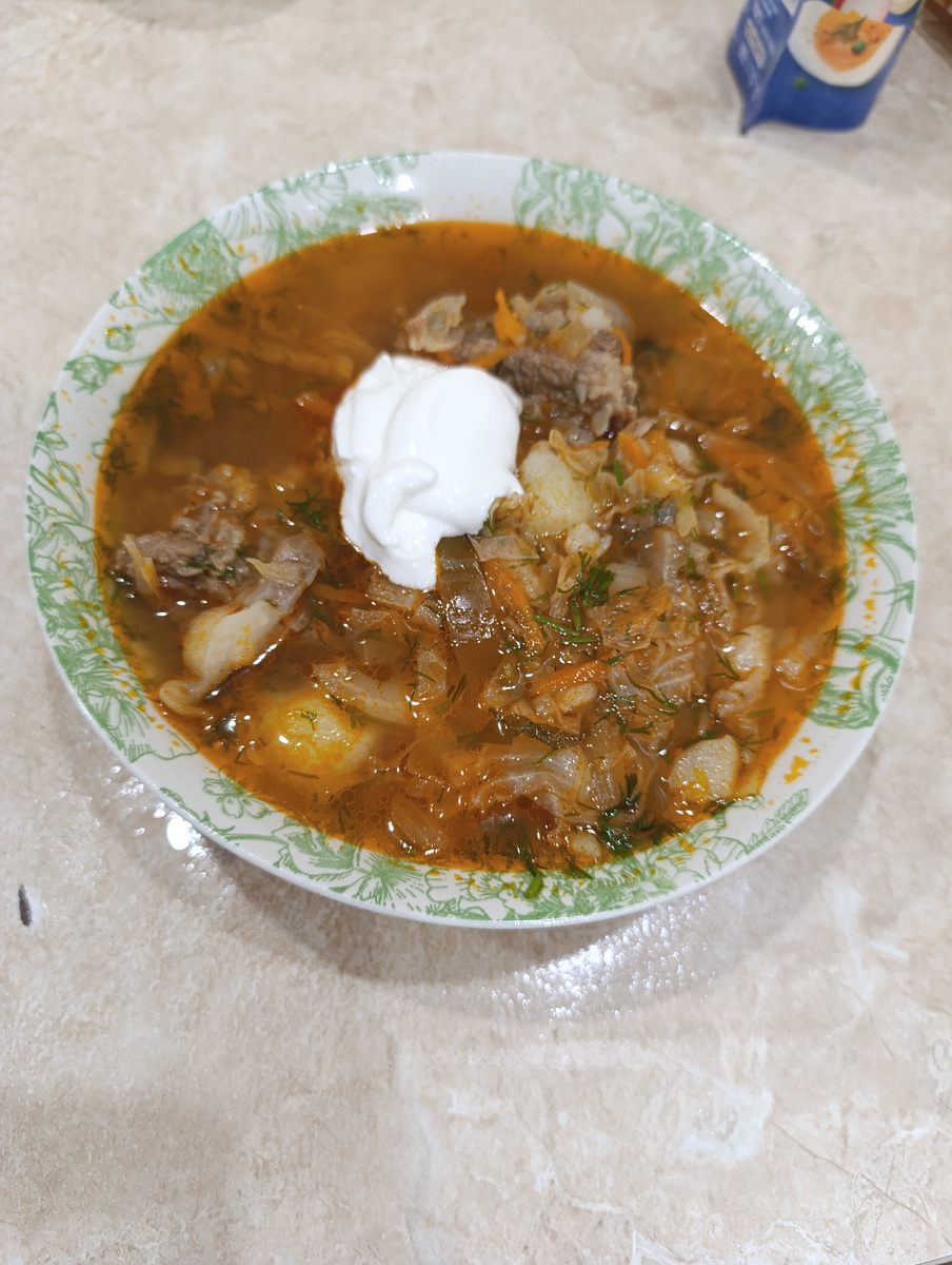 Щи для мужа. Сама из не ела.