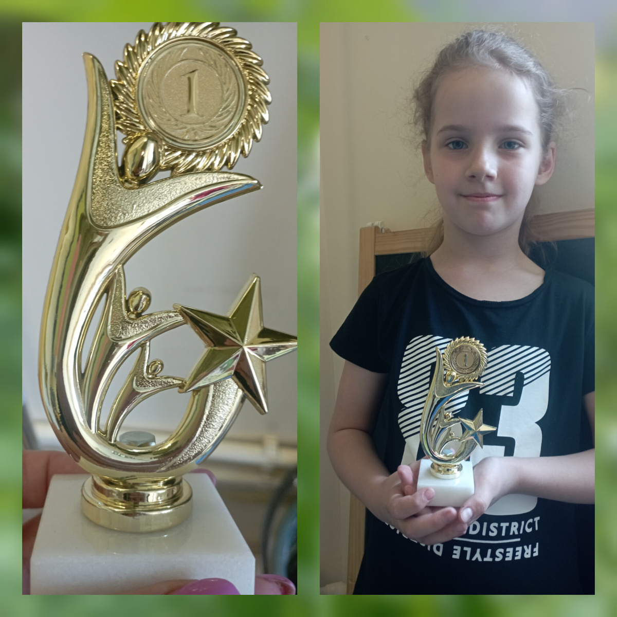 Моя ученица. Был конкурс в школе, участвует третий год вроде. Дети пишут свои работы прямо на самом конкурсе. Участников очень много! Победа Даши не моя заслуга в чистом виде. Девочка очень талантливая, ей сейчас 7 лет, заканчивается 1 класс. У меня занимается с 4-х лет. При помощи мамы она тщательно готовится к конкурсу, ежедневно рисуя на выбранную тему. Талант+внимание мамы+занятия = результат)) 