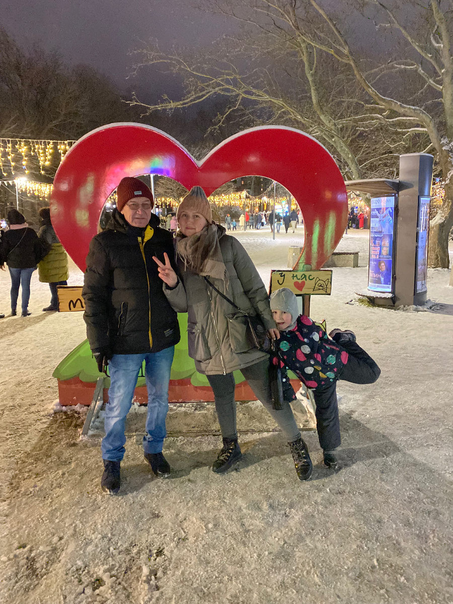 В январе 2024 папа прилетал в гости в Калининград 