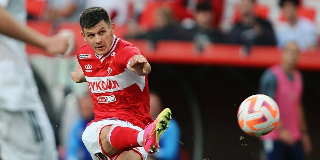 Полузащитник московского "Спартака" Даниил Хлусевич. Фото из интернета.