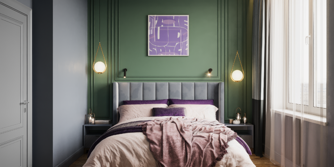 6 вариантов оформления стены в изголовье кровати