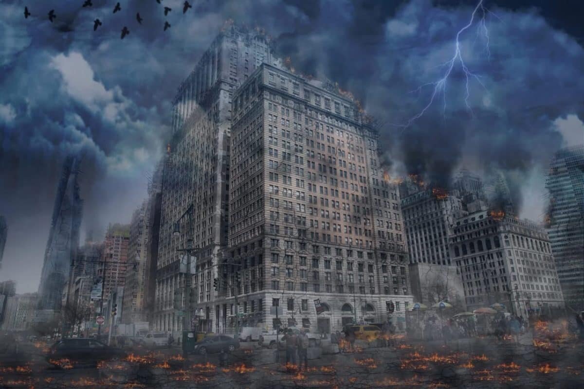    Начало ядерной зимы в представлении художника / © Todd Bates, Rutgers University