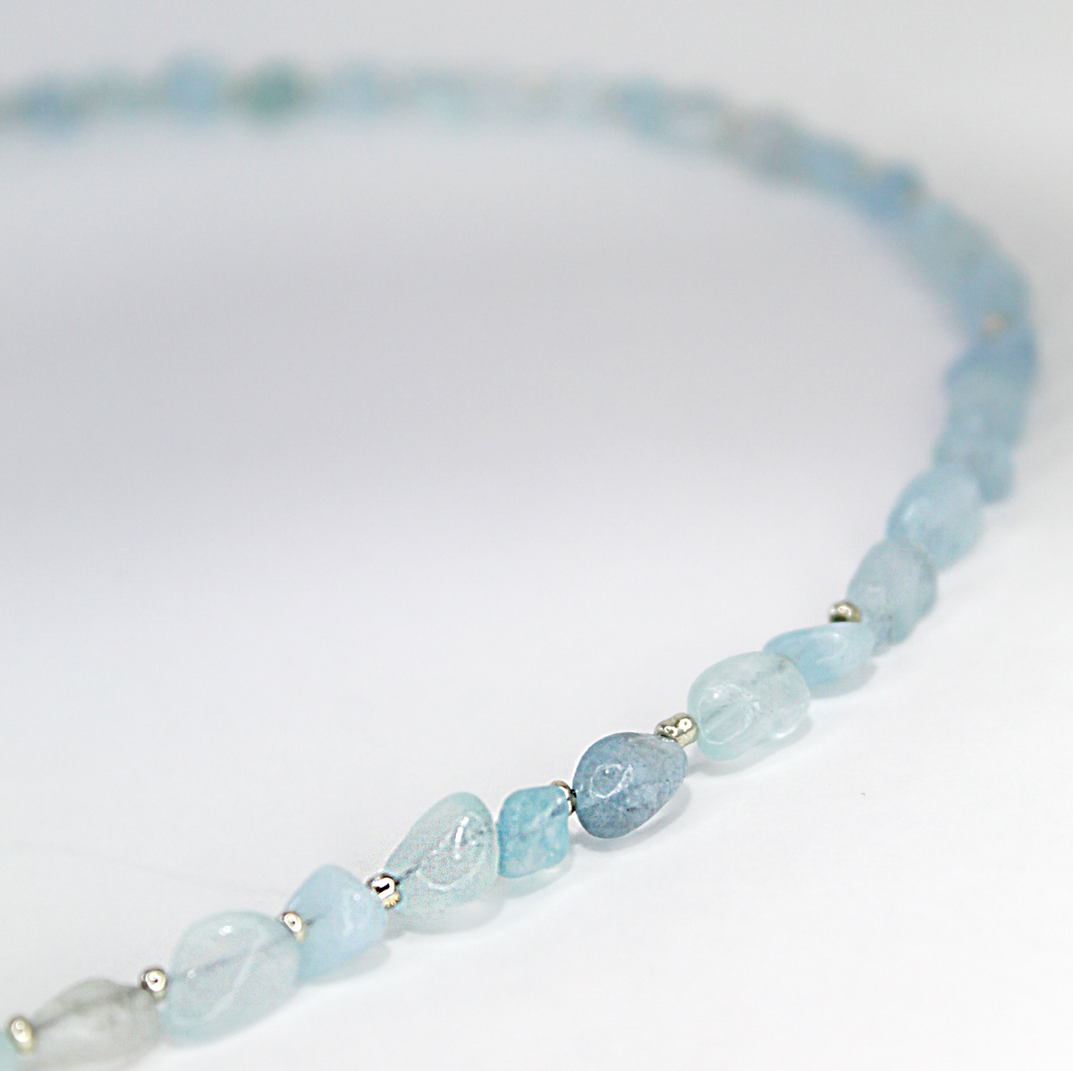 Ожерелье из аквамарина