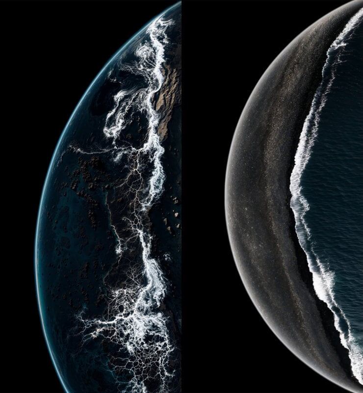    Подобные обои были в iPhone XS и XS Max