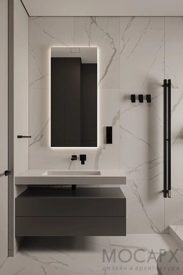 Ванная комната в ЖК Символ.