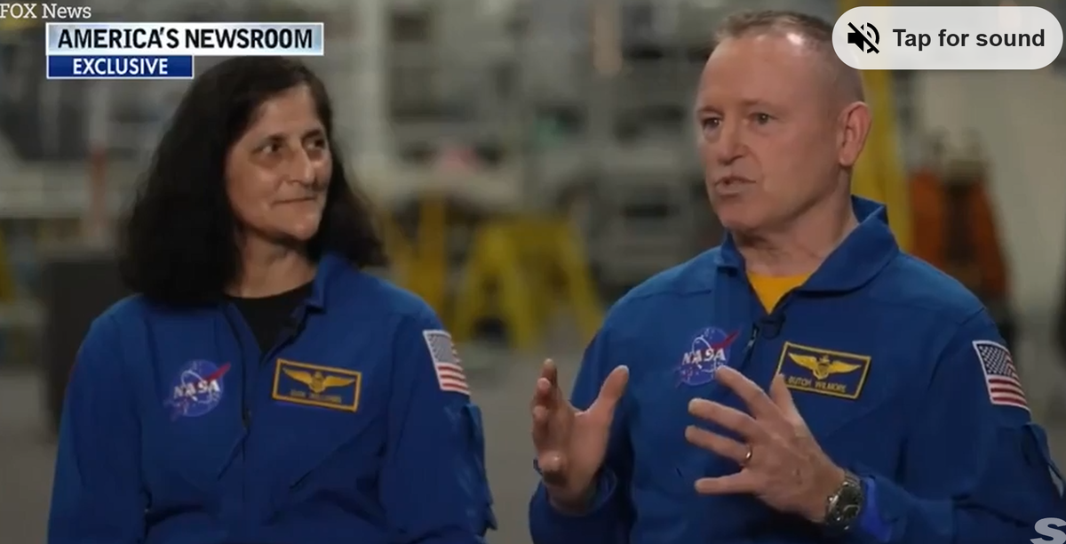 Интервью по возвращению астронавтов