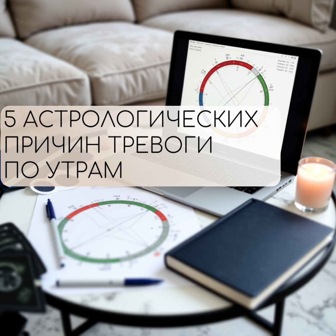 Иногда утреннюю тревогу невозможно объяснить логикой. Но в карте рождения — уже заложены ответы. Здесь — про то, как твоё «с утра» может быть вызвано звёздами. И как это мягко распутывать.