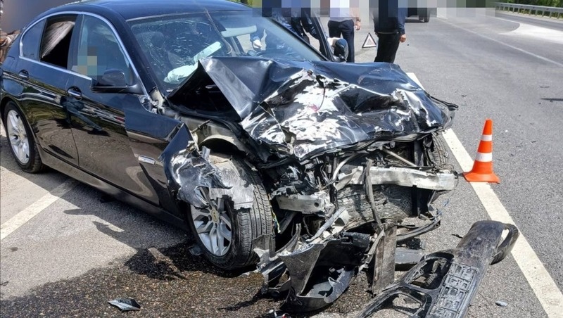    ВАЗ столкнулся с BMW Фото: УГИБДД по Ставрополью