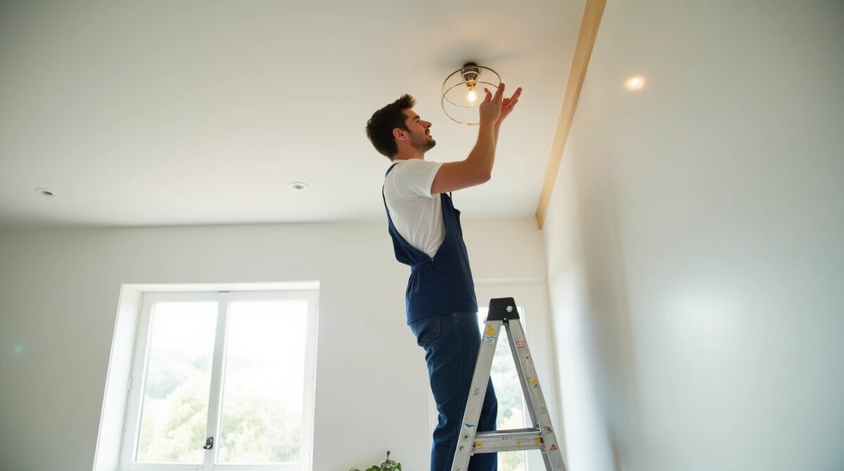 Профессиональная установка и подключение люстры в квартире Новосибирск