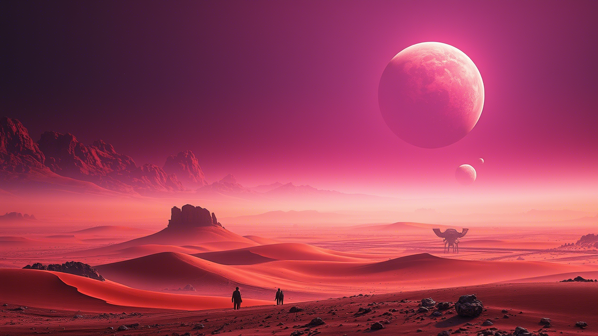 Тайна загадочной Красной планеты Марс (ген.AI)