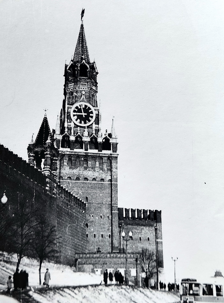 Спасская башня Московского Кремля.