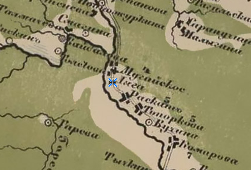 Фрагмент карты Стрельбицкого.