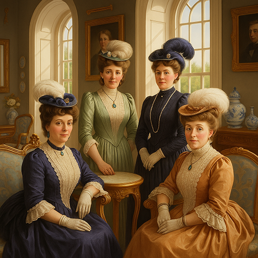 Дамы собрались на чаепитие