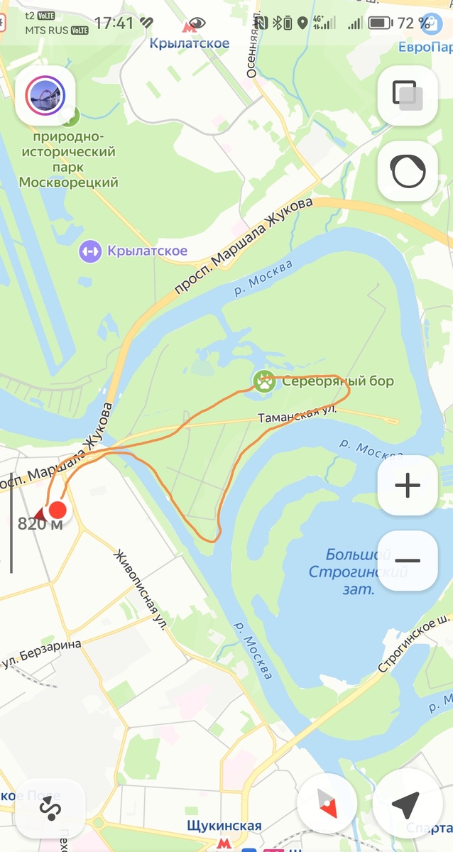 Мой новый маршрут для бега и прогулок