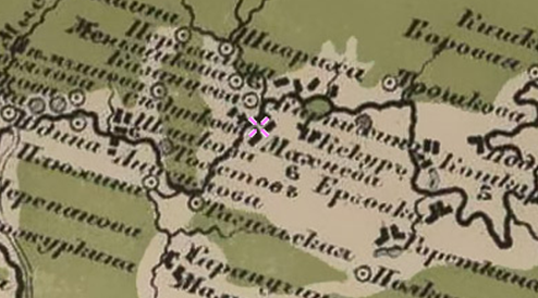 Фрагмент карты Стрельбицкого.