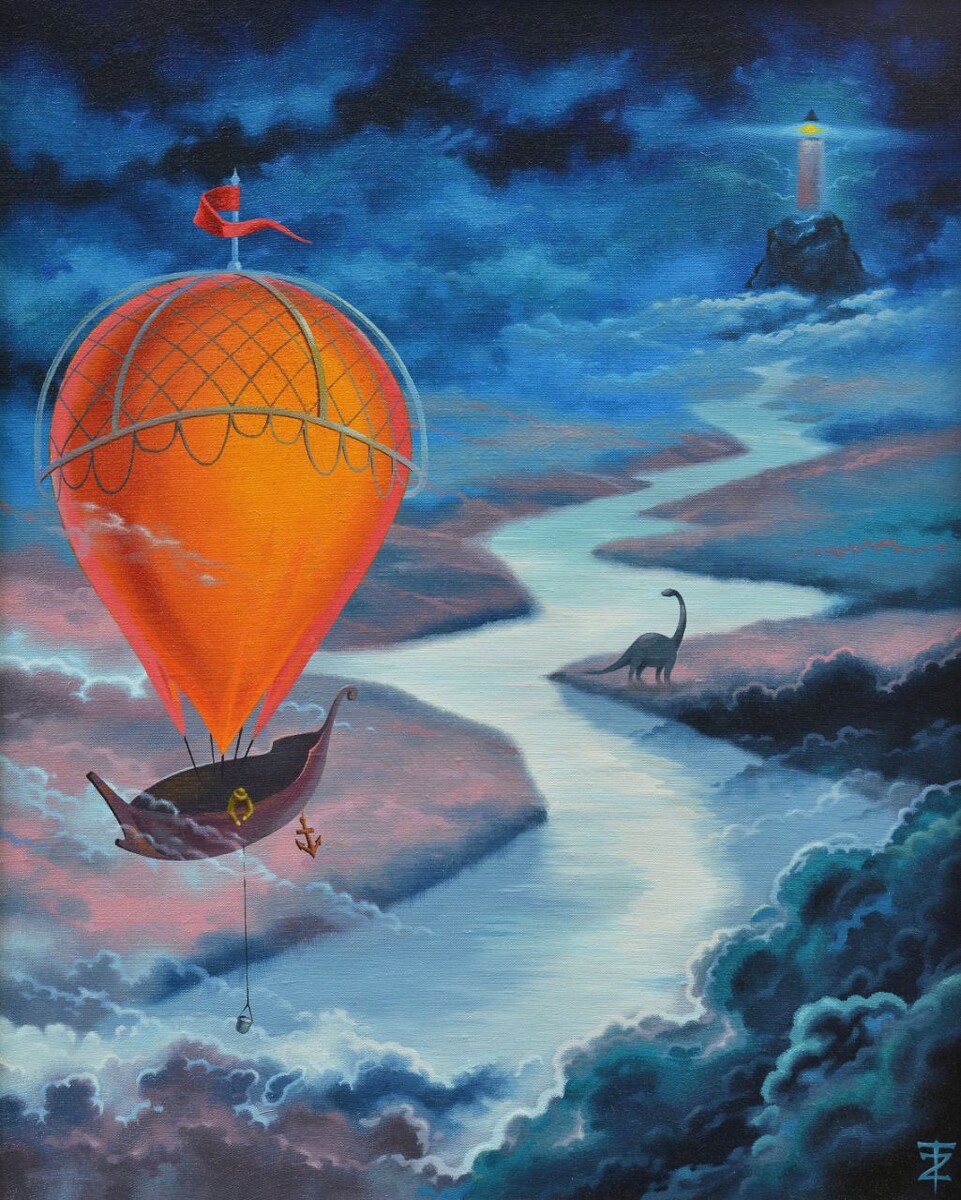 Путешественник, 75×60, масляная живопись на холсте, автор: Дмитрий Траенович из Беларуси