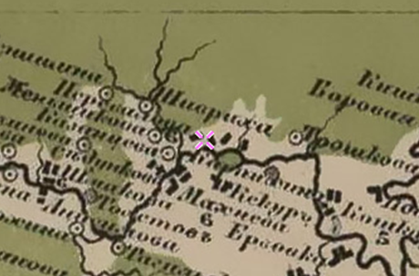 Фрагмент карты Стрельбицкого.